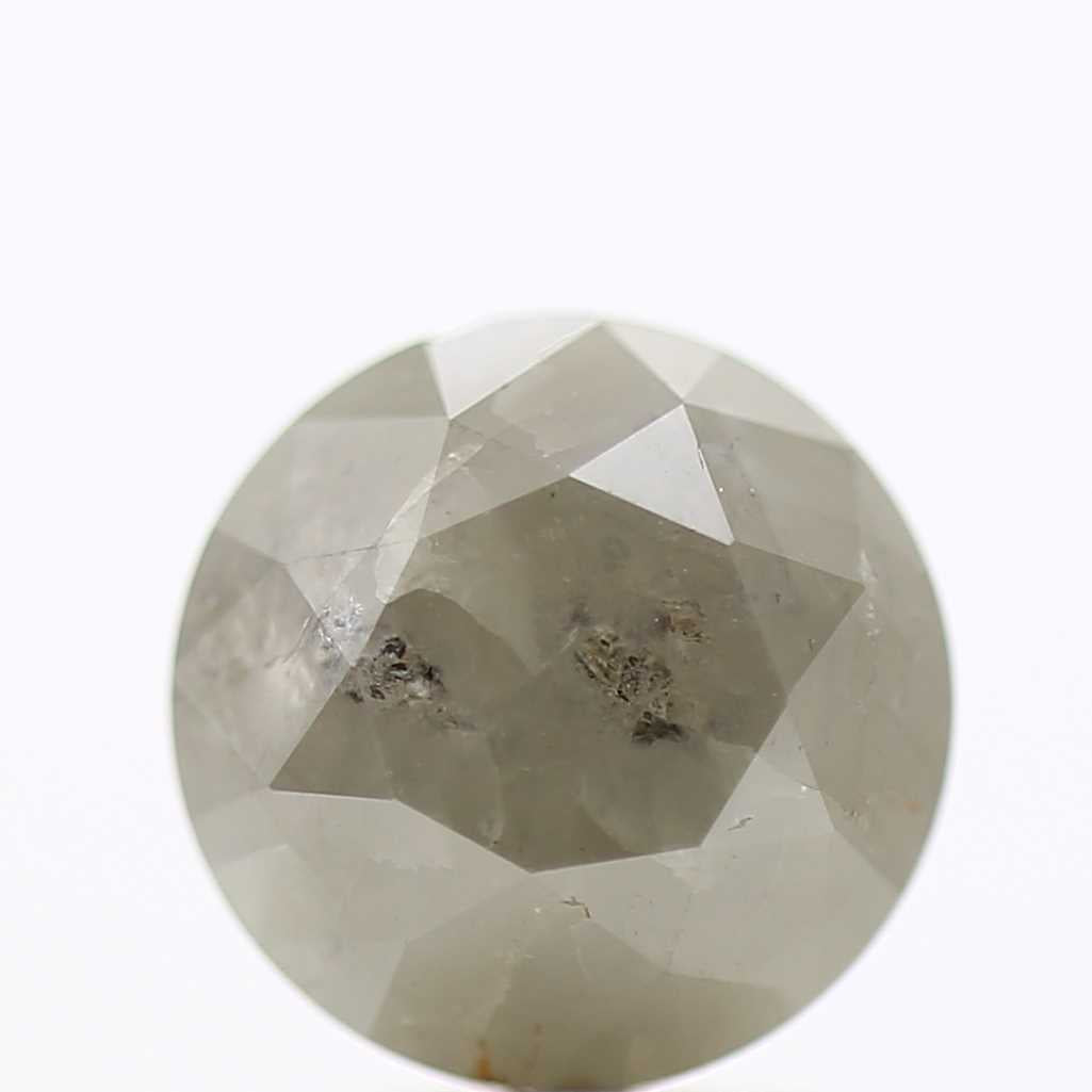 3.34 Carat Fancy Gray Round Shape Brilliant Cut Natural Loose Diamond